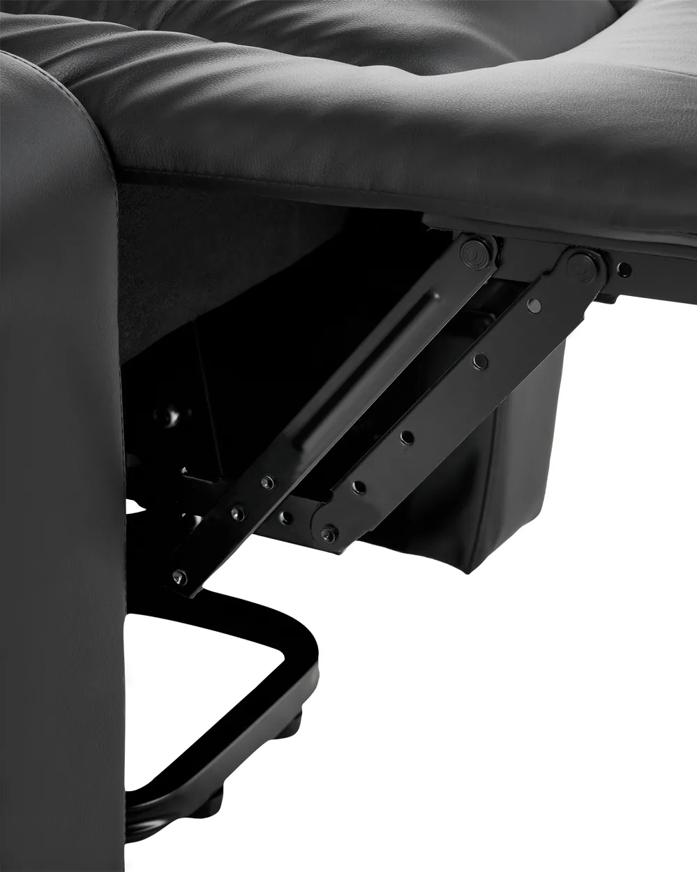 Electric Recliner Chair ETER Faux Leather Black_1003060