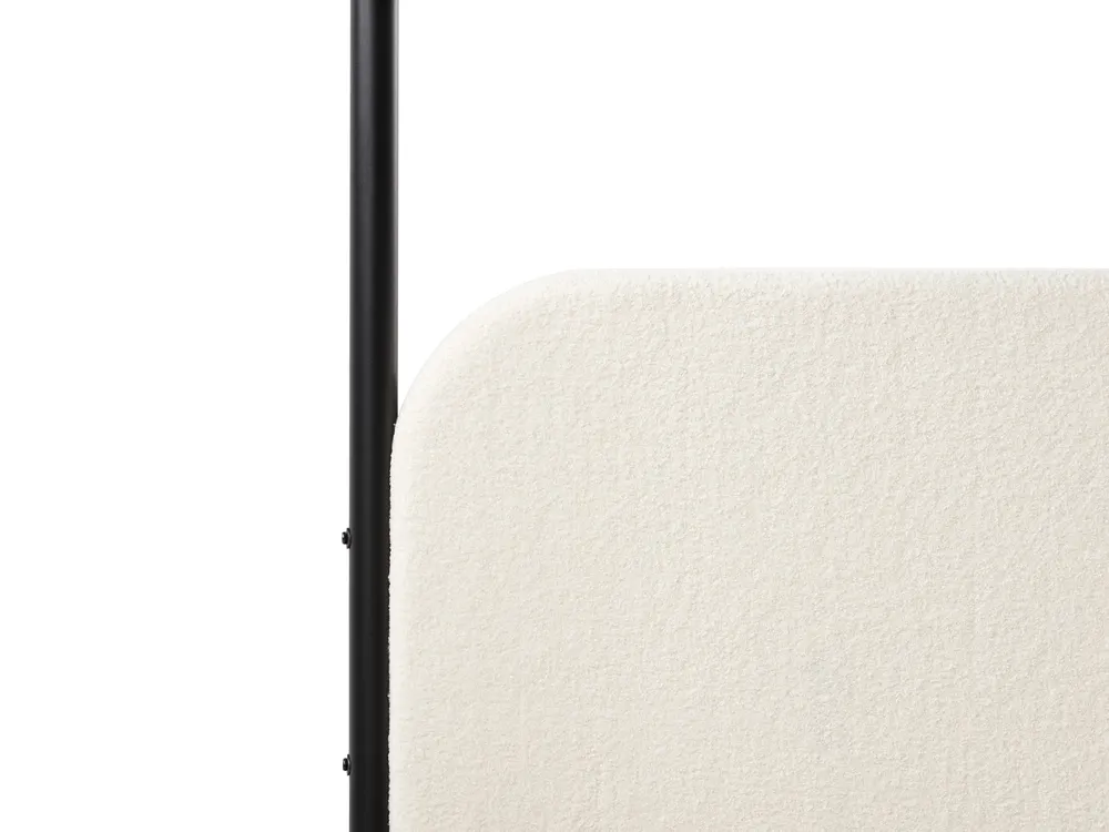 Himmelssäng Bouclé DANNEMOIS 140 x 200 cm Off-White_960928