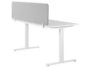 Skillevegg for skrivebord WALLY 120 x 40 cm Lysegrå_1068068