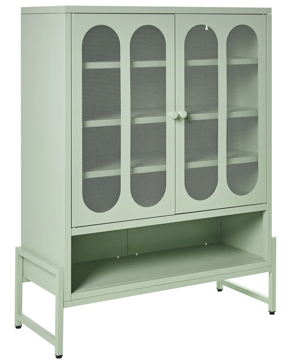 2 Door Sideboard SOLETTA Metal Mint Green