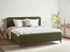 Bed Boucle VALOGNES 180 x 200 cm (EU Super King) Dark Green