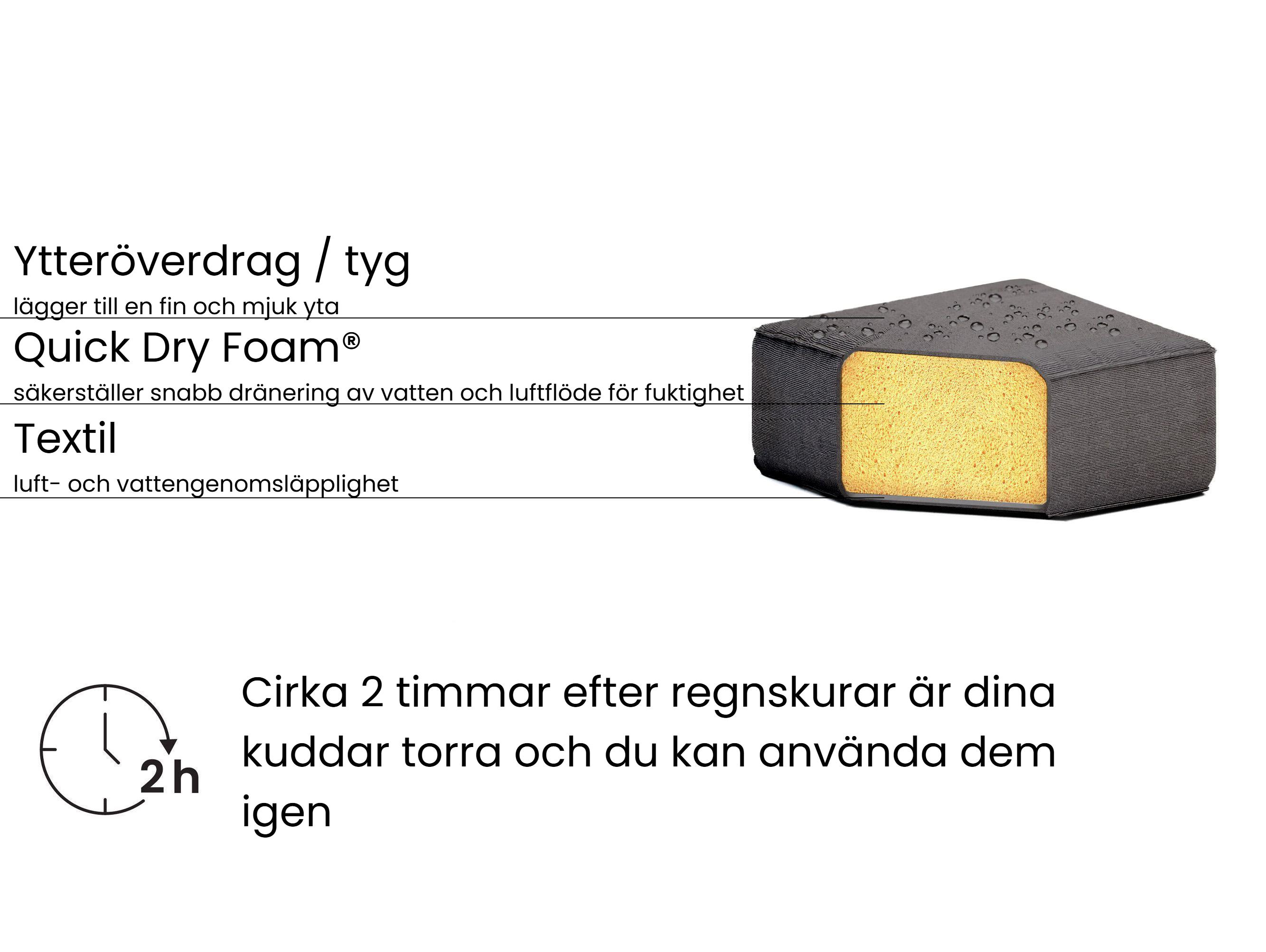 Solstol med dyna AMELIA Metall Mörkgrå_992601
