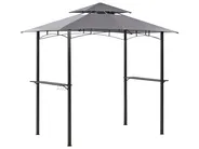 Paviljong NARO 240 cm 148 cm Metall Grå_851681