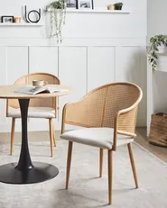 Ruokatuolisetti 2 kpl WEIMAR Metalli Vaaleanruskea_992840