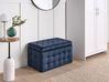 Storage Ottoman MICHIGAN Velvet Dark Blue