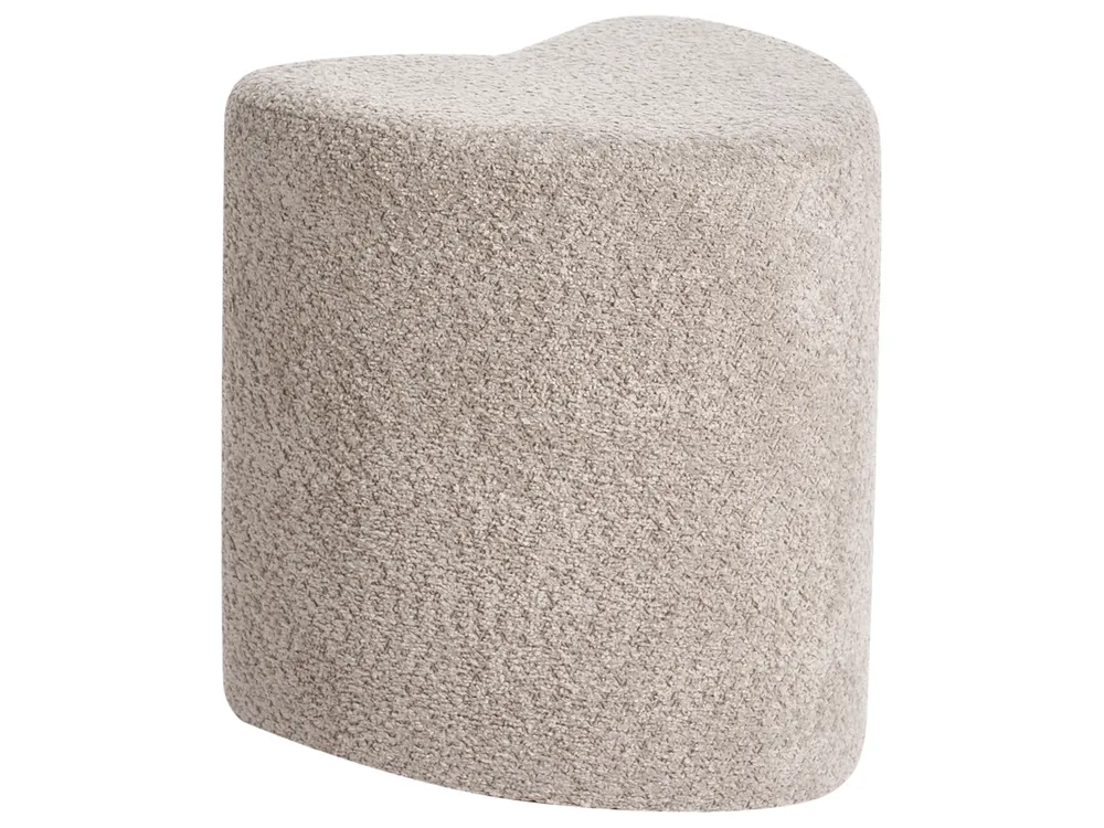 Pouffe SCOTIA Chenille Light Brown