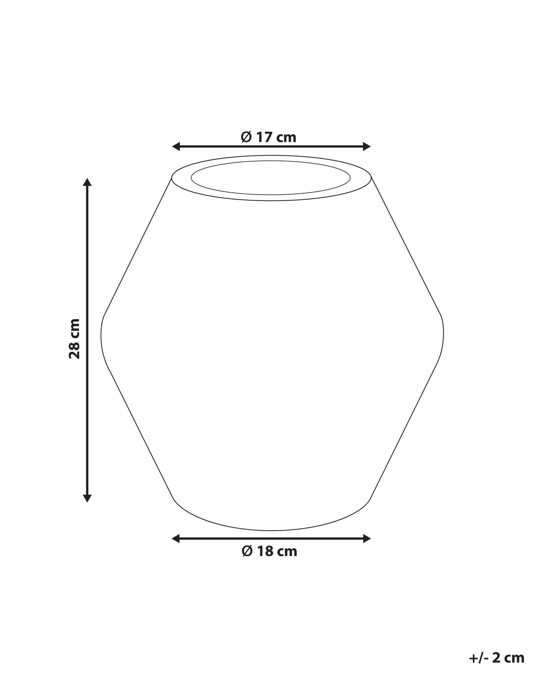 Flower Vase ARUNCUS 30 cm Ceramic Beige_938987