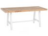 Garden Dining Table SCANIA 170 cm 80 cm Acacia Wood White