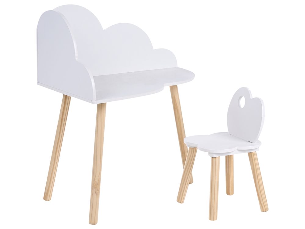 Lasten pöytä ja tuoli CLOUDY Valkoinen