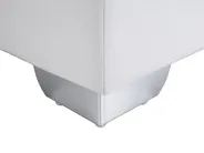 Kontinentalsäng Konstläder PRESIDENT 160 x 200 cm Svart/ Vit_709168