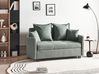 Sofa Bed 2 Seater HOVIN Fabric Green