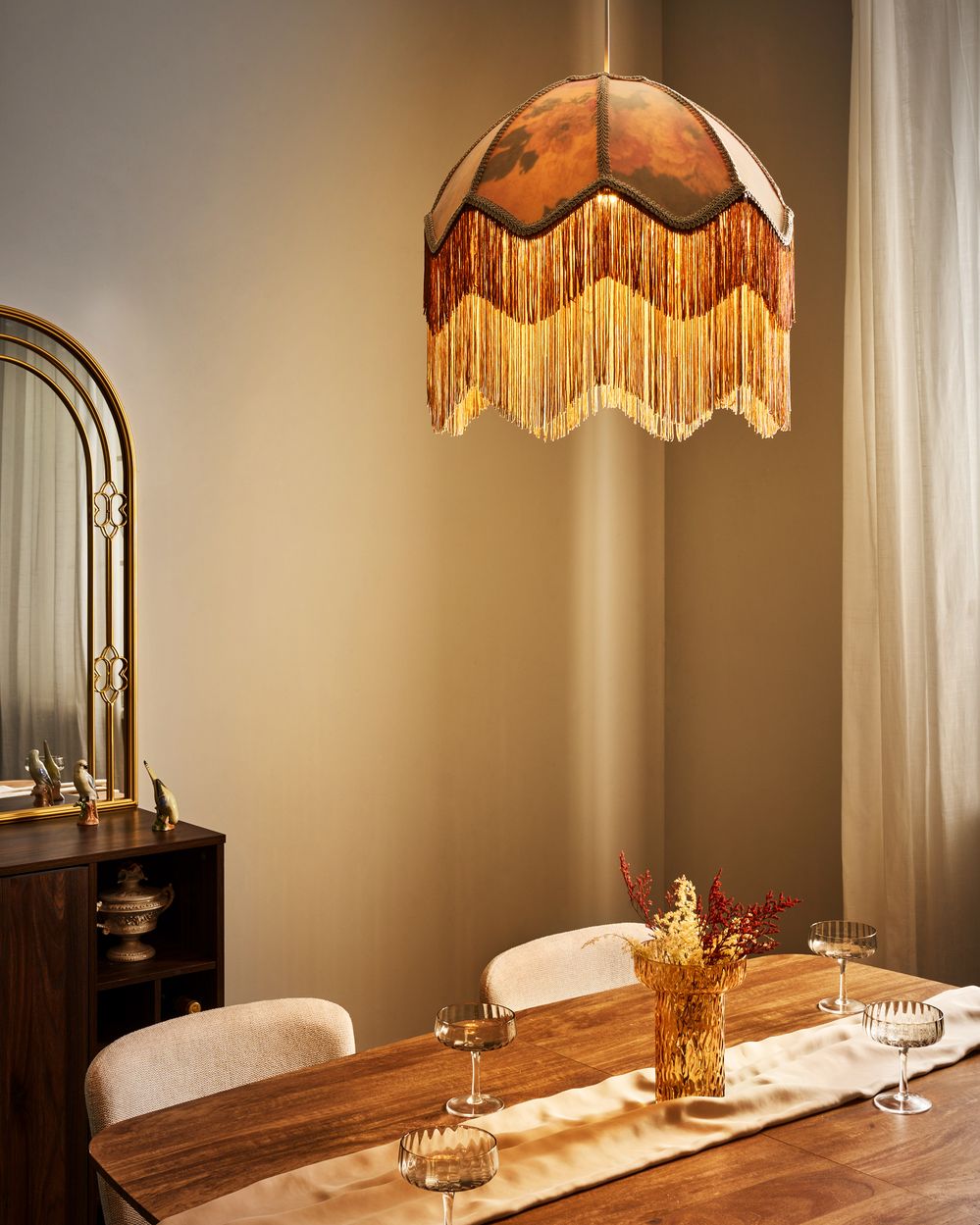 Pendellampe MILAGRO Beige