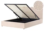 Ottoman Bed NANTERRE Boucle Beige 160 x 200 cm (EU King Size)_1019633