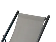 Folding Deck Chair LOCRI II Metal Grey_857226