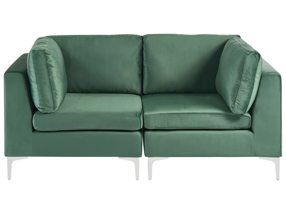 Modular Sofa 2 Seater EVJA Velvet Green