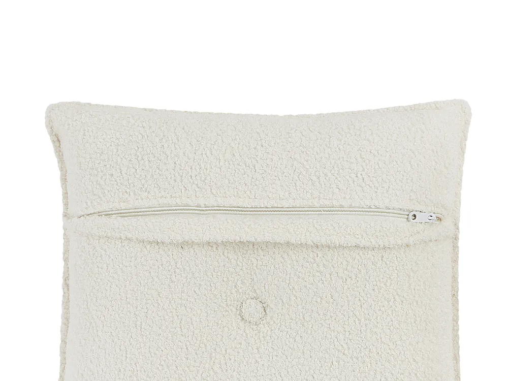 Corner Sofa 3 Seater DOLVA Boucle Off-White Left Hand_946424