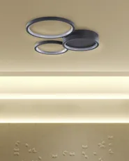 LED Ceiling Lamp AGNAT Metal Black_824672