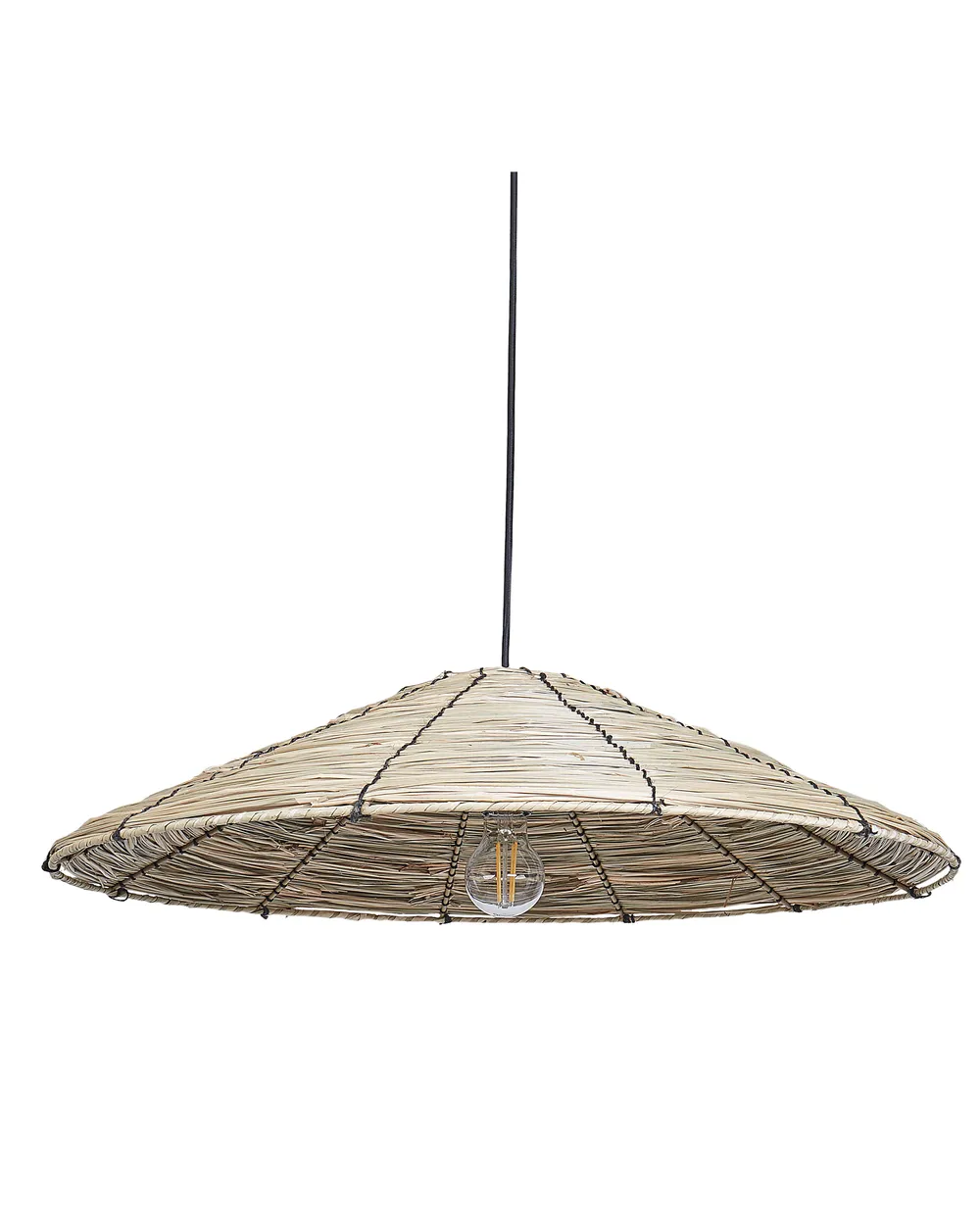 Pendant Lamp LUAGAN Wicker Natural