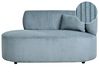 Right-Hand Chaise Longue VANVEY Corduroy Blue