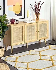 Rug BEYLER White 160 x 230 cm Cotton_1180213