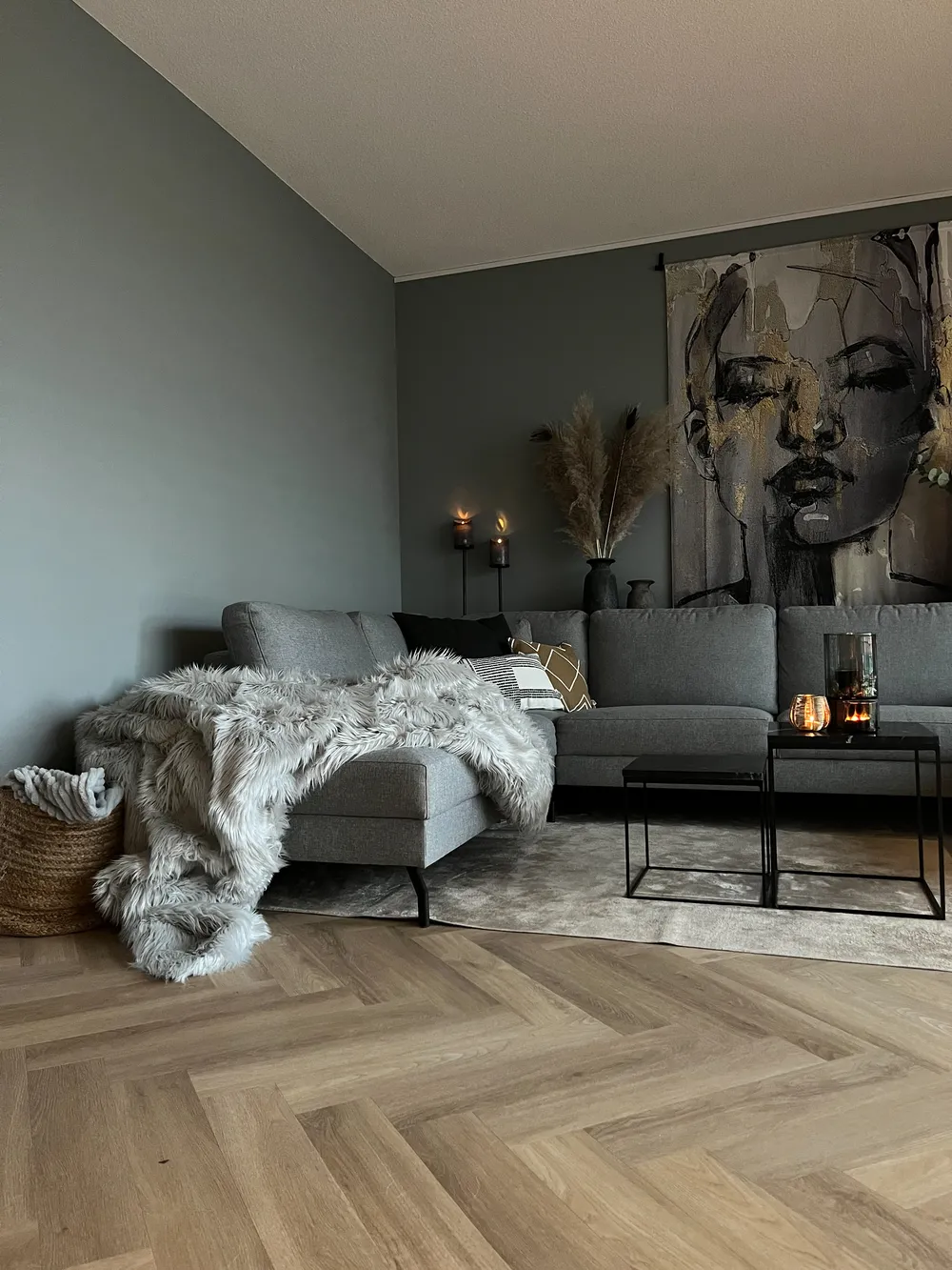 Päiväpeitto DELICE 200 x 220 cm Vaaleanharmaa_820593