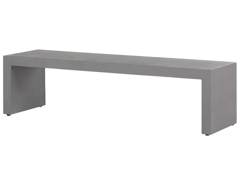 Ulkoruokailuryhmä penkeillä 4-istuttava TARANTO Betoni Harmaa_804302