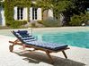 Sun Lounger Pad Cushion CESANA PREMIUM 192 x 56 cm Blue