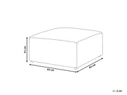 Ottoman LEMVIG Corduroy Off-White_869250