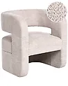 Fåtölj VIDSEL Chenille Beige