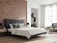 Bed Velvet LANNION 180 x 200 cm (EU Super King) Dark Grey_759691