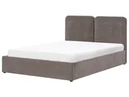 Ottoman Bed ARBOIS Chenille Taupe 160 x 200 cm (EU King Size)_1023122