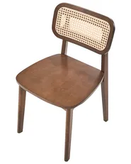 Set med 2 matstolar KENO Trä Brun_1071283