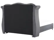 Bed Velvet AYETTE 180 x 200 cm (EU Super King) Grey_762714