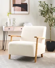 Armchair LESJA Boucle Light Beige_926352