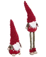 Set of 2 Christmas Decorations SARAMO 70/71-102 cm Gnome Red_1175420