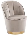 Nojatuoli ALBY Sametti Vaaleanbeige