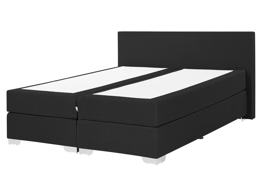Divan Bed Fabric PRESIDENT 160 x 200 cm (EU King Size) Black