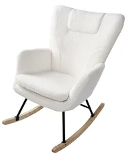 Rocking Chair SANDVE Boucle White_1033074