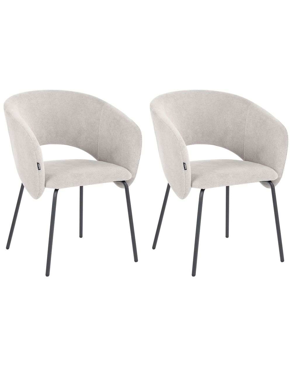 Set med 2 matstolar BLAKELY Off-White