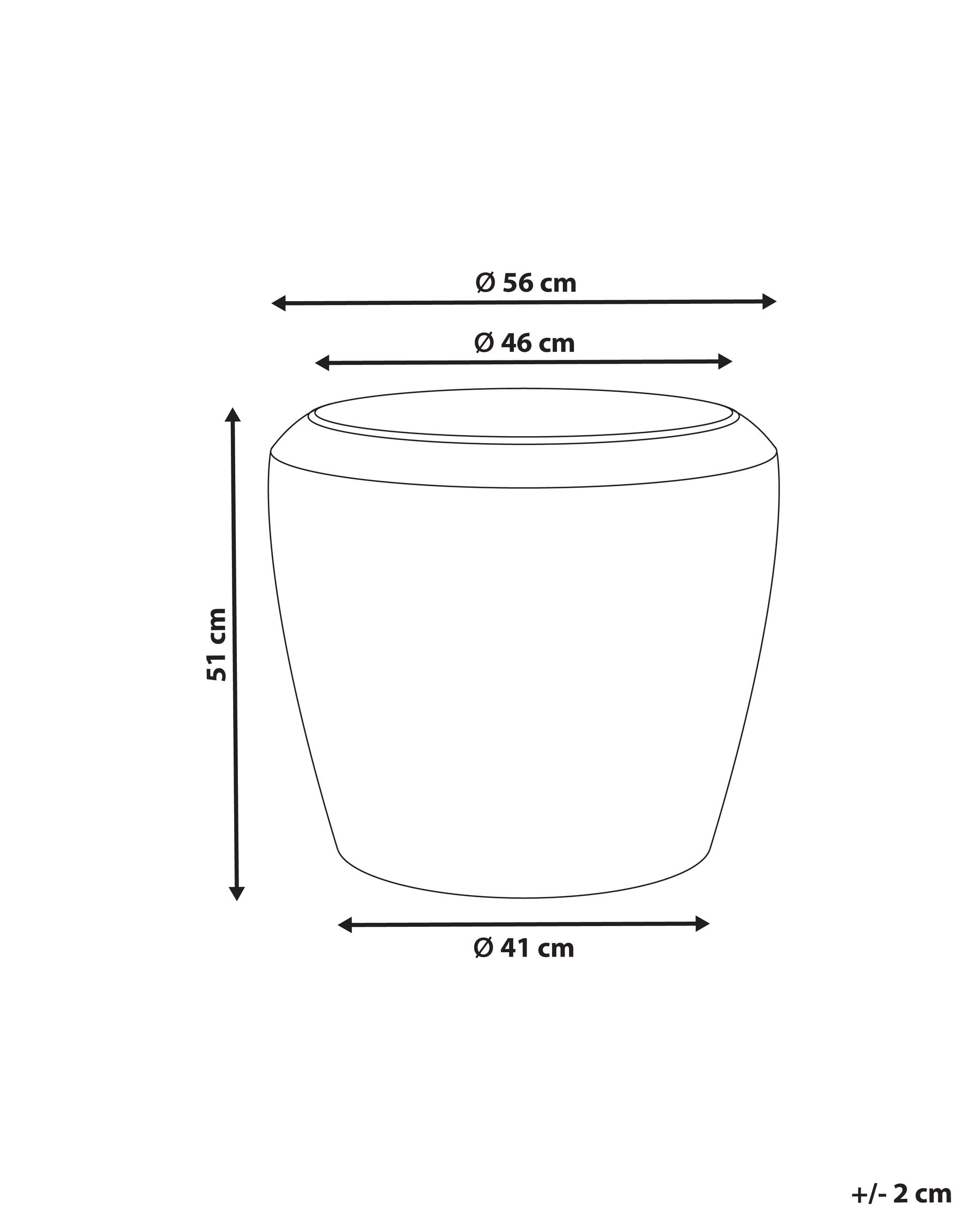 Plant Pot MYCENA 56 cm Grey_1087594