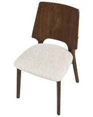 Set med 2 matstolar ABEE Brun/ Ljusbeige_1055091