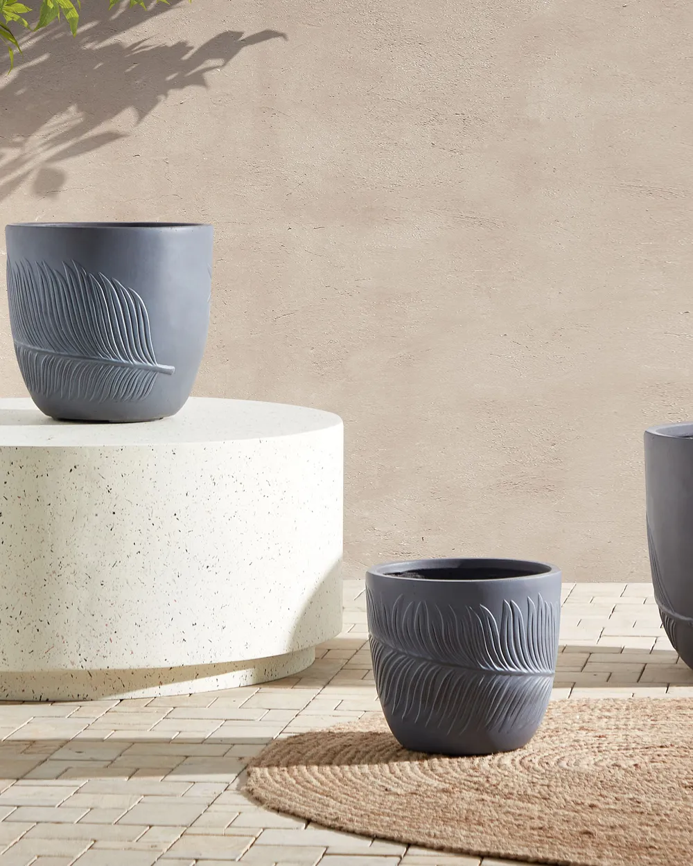Plant Pot FTERO 28 cm Grey