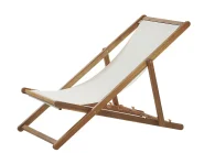 Folding Deck Chair ANZIO with Replacement Fabrics Acacia Wood Light Brown_860113