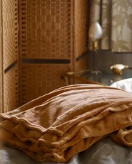Blanket BAYBURT 200 x 220 cm Sand Beige_1055268