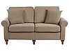 Sofa 2 Seater GINNERUP Fabric Brown
