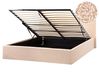 Ottoman Bed ORBEY Boucle Beige 160 x 200 cm (EU King Size)