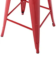 Set med 2 barstolar CABRILLO Metall Röd_694258