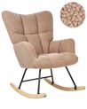 Rocking Chair OULU Boucle Sand Beige