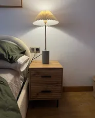 Bordslampa BALUARTE Konstlinne Beige_1160034