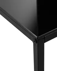 Console Table DELANO Tempered Glass Black_757524